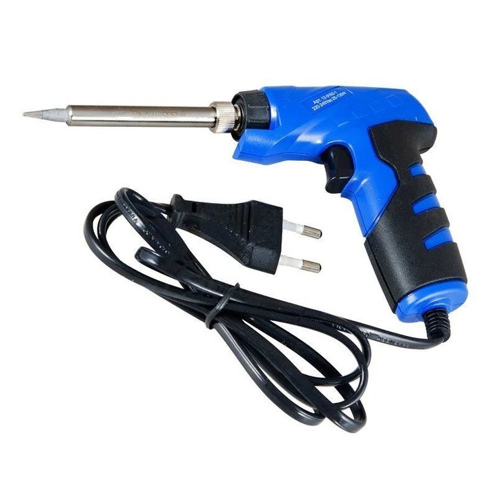 Letcon pisztoly, ZD-723B modell, 30-70W teljesítmény, kék és fekete szín, Enisei Electronics