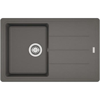 Pachet chiuveta bucatarie Franke BFG 611-78, 780x500 mm + Baterie Novara Plus, Stone Grey