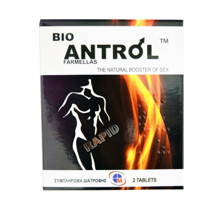 Supliment alimentar pentru sanatate sexuala, Medichrom, Bio Antrol Rapid, 2 tablete
