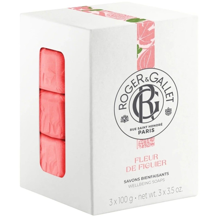 Комплект от 3 сапуна, Roger&Gallet, 100 гр., Розов