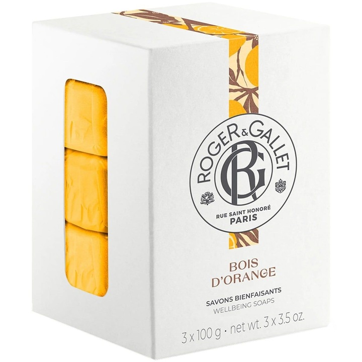 Комплект от 3 сапуна Bitter Orange, Roger&Gallet, 300 гр