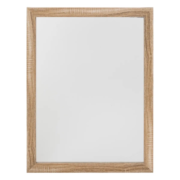 Oglinda, 5five Simple Smart, Basic, Pentru Baie Si Hol, Simpla Si Usoara, Potrivita Pentru Orice Stil, Mareste Vizual Camera, Usor De Agatat, Pentru Spatii Mici Si Mari, 34 x 44 Cm