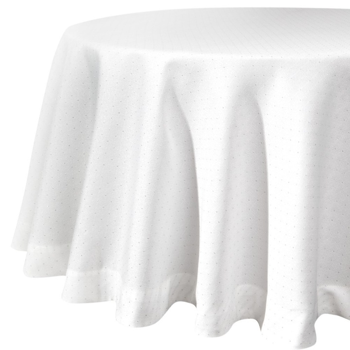 Asztalterítő, Eurofirany, 150 cm, Fehér