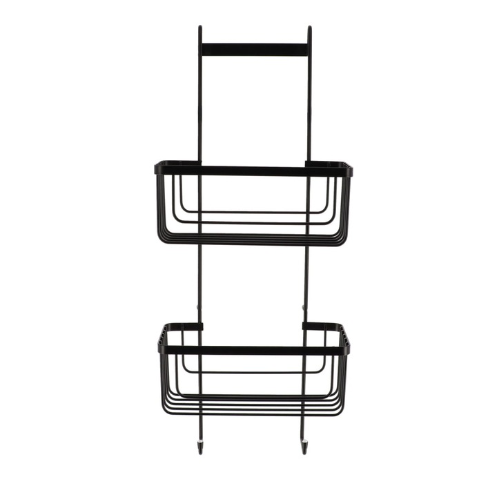 Raft de baie, Tendance, Ester Black, inox, 60 cm, protectie impotriva umiditatii, negru