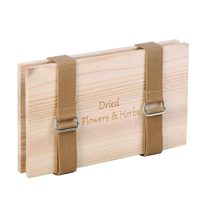 Presa Pentru Flori, Esschert Design, Traditionala Pentru Uscarea Plantelor, Frunzelor Si Ierburilor, Usor De Folosit, Pastreaza Forma Si Culoarea, Ideala Pentru Decor Si Amintiri, Din Materiale Naturale, Practica Si Decorativa