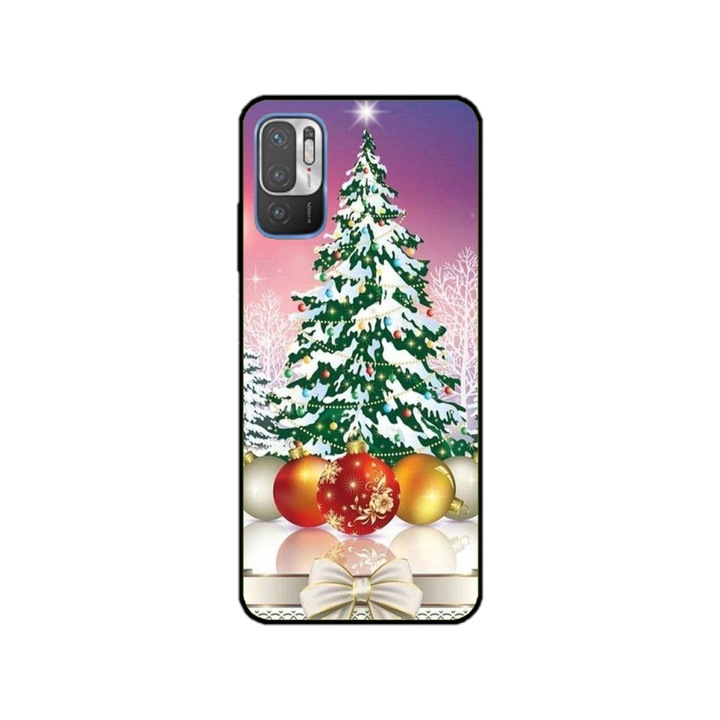 Персонализиран калъф за плуване за OPPO Reno7 5G, Christmas Tree модел #1, многоцветен, S1D1M0057