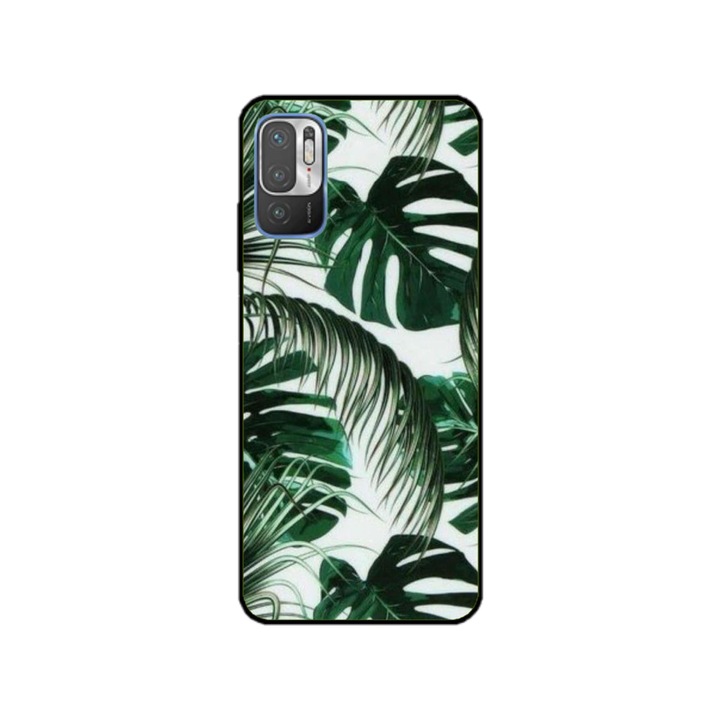 Персонализиран калъф за плуване и силиконово фолио за OPPO Reno7 5G, Leaf Design модел #3, многоцветен, S1D1M0088