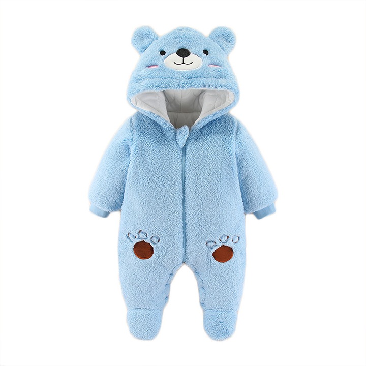 ALC™ bolyhos pelenkázóbetét, meleg, medvemintás, pelenkázó betét, kék