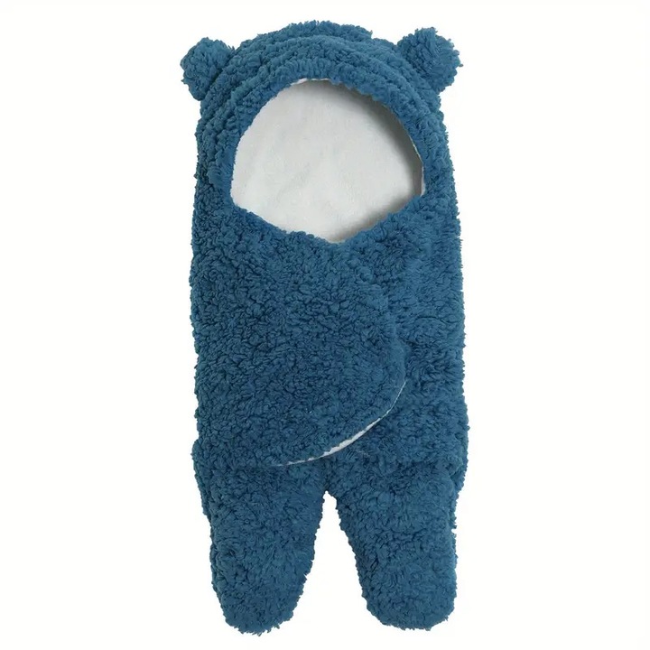 Mici Mackó babatakaró, Fluffikins - Kék
