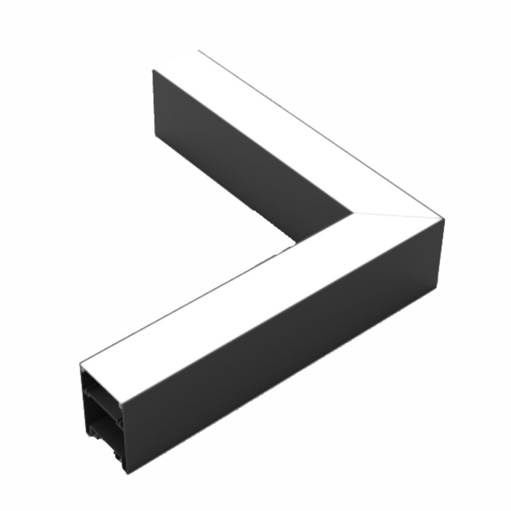 Corp LED liniar suspendat 90 grade, interconectabil, 8W, 5000K, negru, 176 x 50 x 70 mm (L x l x h)