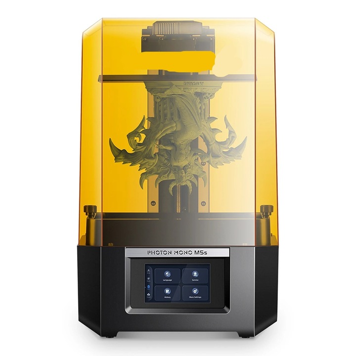 3D принтер, 100W, 12K, 50mm/h, 4L смола, LCD дисплей, жълт