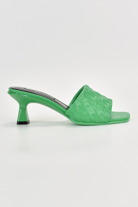 Karl Lagerfeld, Кожени сандали без закопчаване, Зелен