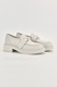 Karl Lagerfeld, Pantofi loafer de piele cu logo, Alb, 39