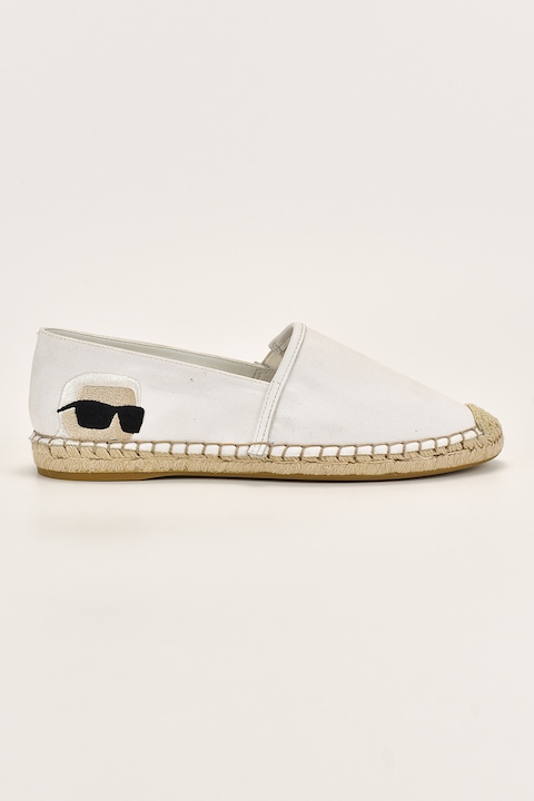 Karl Lagerfeld, Espadrilles logós részlettel, Fehér