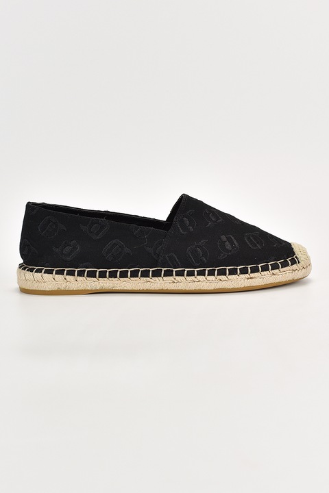 Karl Lagerfeld, Mintás espadrilles, Fekete