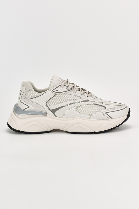 Karl Lagerfeld, Спортни обувки от кожа и мрежа, Бял