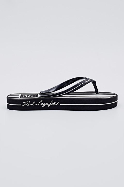 Karl Lagerfeld, Чехли с лого, Черен, 36-37