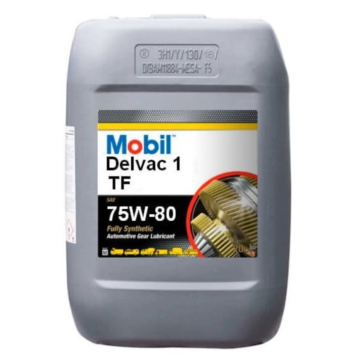 Ulei transmisie MOBIL DELVAC TF 75W80, volum 20 litri, mineral