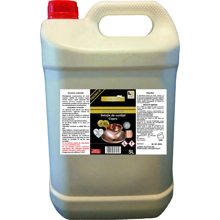 Lichid de curatare din cupru, Copper Cleaning Premium, 5 l