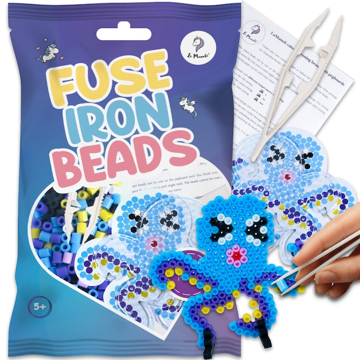 Set Margele Termoadezive La Manuli – Model Caracatita, 5 mm, Penseta, Hartie, Sablon