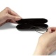Ochelari Lucky Joy de vedere pentru citit, lectura cu protectie pentru calculator, model unisex cu etui metalic magnetic atasare telefon, protectie ecran telefon, lumina albastra, UV 400, dioptrie+1.00, culoare, negru