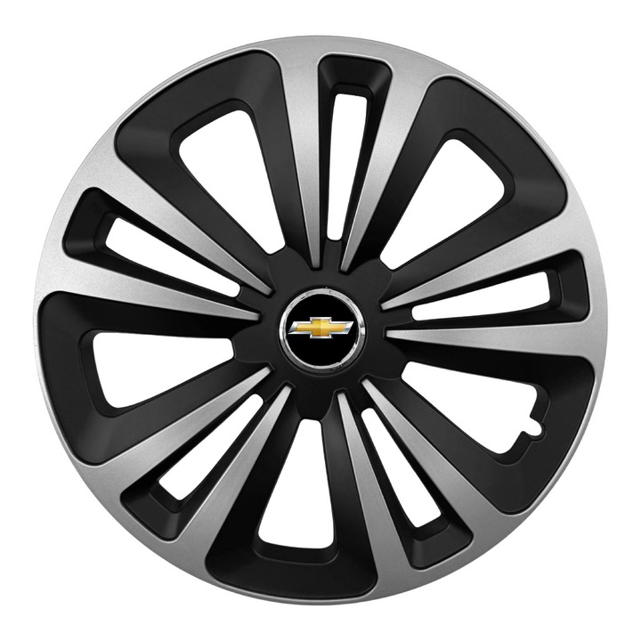 Set 4 Capace Roti AutoSSF ® R16, Potrivite Jantelor de 16 inch, pentru Chevrolet, Model TERRA II bicolor