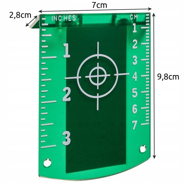 Tinta magnetica pentru nivele laser, Zola, verde, 2.8 x 7 x 9.8 cm