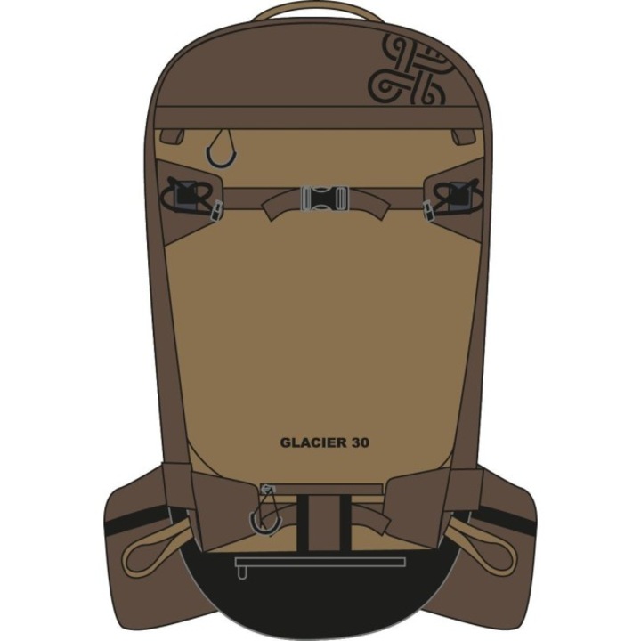 Rucsac KILPI Glacier, Bej, 30 L