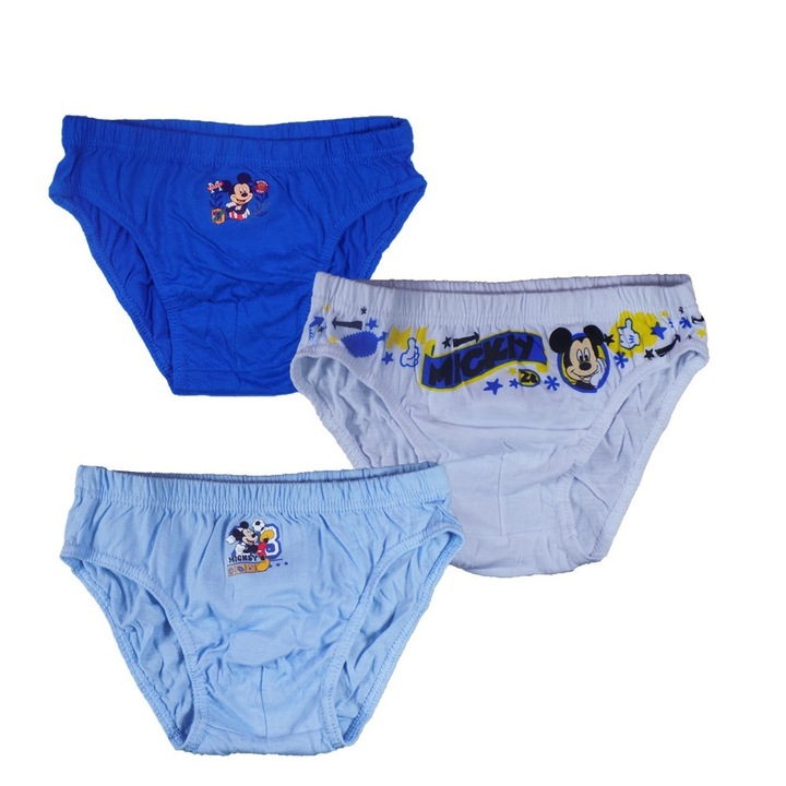 Set 3 perechi chilotei Disney Mickey Mouse 6/8 ani