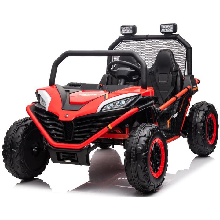UTV electric pentru copii Kinderauto Dune-Buggy 2x 150W 24V 10Ah, cu roti MOI, rosie