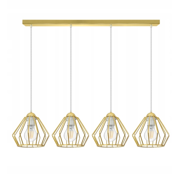 Függőlámpa, Komat, Fém, Arany