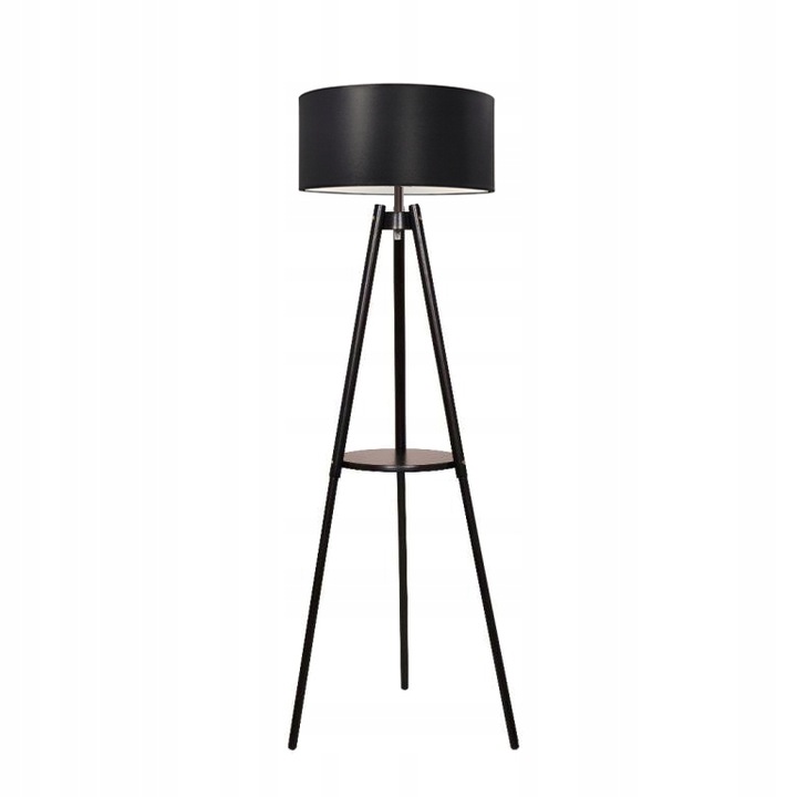 Lampa de podea, Komat, LS-096, Lemn, Negru