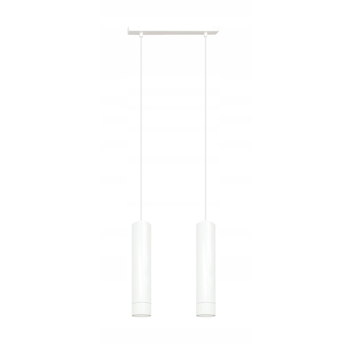 Függőlámpa, Komat, Fém, Fehér