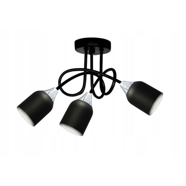 Candelabru, Komat, Metal, Soclu E27, Negru