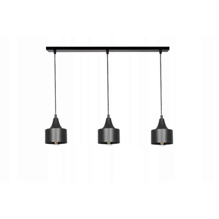 Pendul, Komat, Metal, Soclu E27, Negru