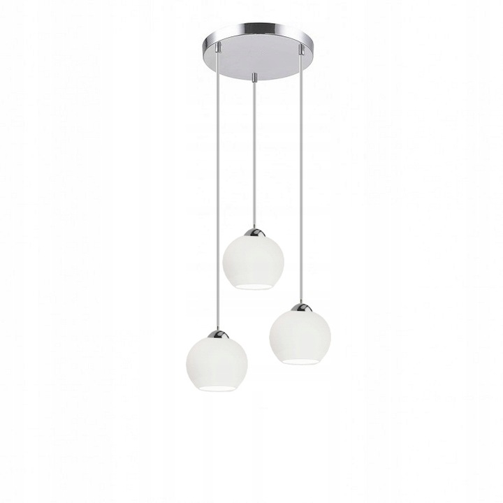 Candelabru, Komat, Metal, Soclu E27, Argintiu/Alb