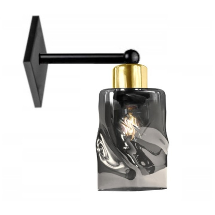 Lampa de perete, Krom, Negru