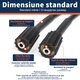 Furtun aparat spalat cu presiune, Ufixed, 7,5m, M22/14, 3300 PSI, anti-intors, inlocuire pentru Ryobi, Greenworks, Uberflex, Negru