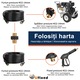 Furtun aparat spalat cu presiune, Ufixed, 7,5m, M22/14, 3300 PSI, anti-intors, inlocuire pentru Ryobi, Greenworks, Uberflex, Negru