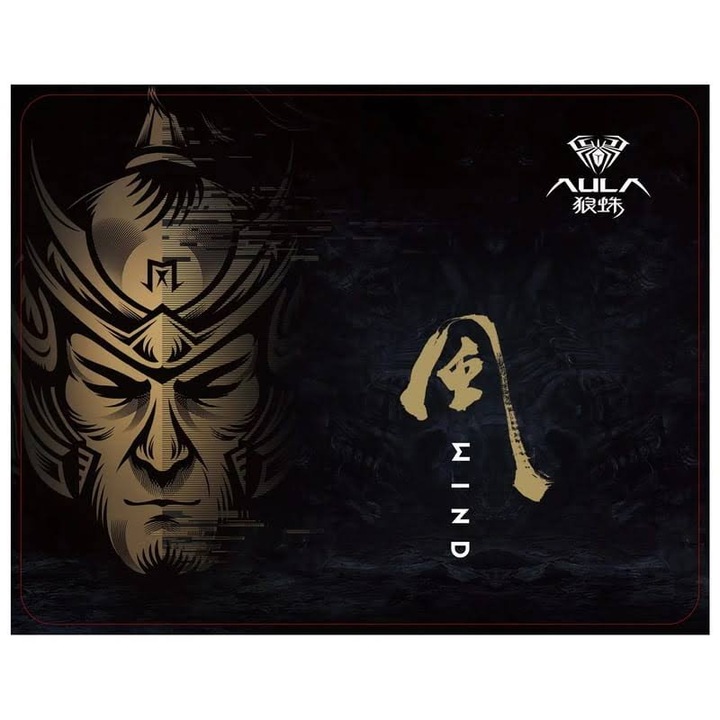 Mousepad gaming Aula Wind, 30 x 25 cm, negru
