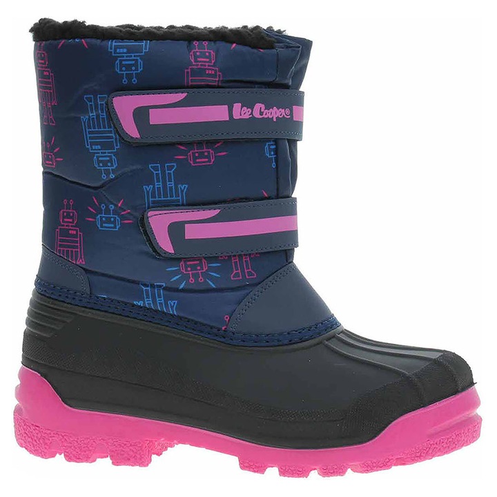 Lee Cooper Ботуши за сняг за момичета LCJ-23-44-44-2007K Navy-Fuchsia, Син
