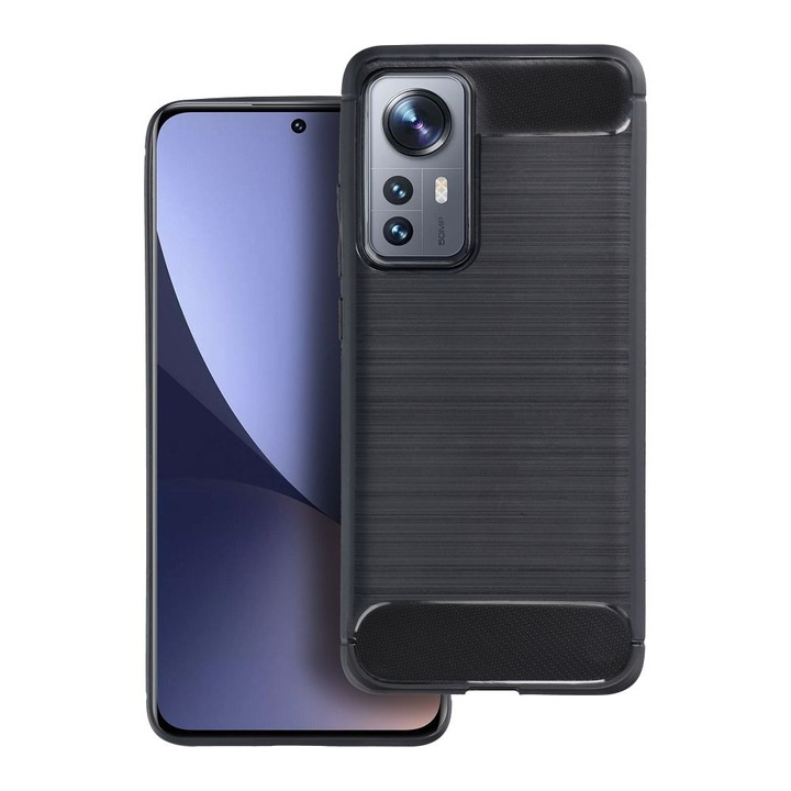 Xiaomi Redmi A1 / Redmi A2 kompatibilis szilikon hátlaptok, karbon mintás, fekete, Carbon case