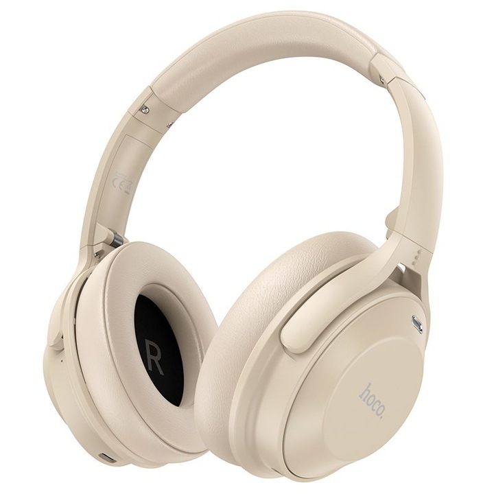 Casti Wireless HOCO Sound Active Noise Reduction W37 Auriu