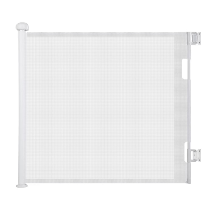 Прибираща се предпазна врата, тип ролетка, височина 86 см., разширение до 140 см. ширина, предпазни врати за деца, за стълби, врати, коридори, вътрешни, външни