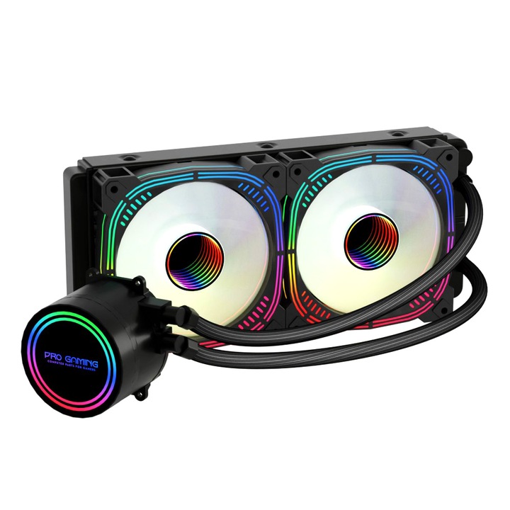 Cooler Processor Pro Gaming Arctic V2, ARGB, fekete, kompatibilis AMD/Intel