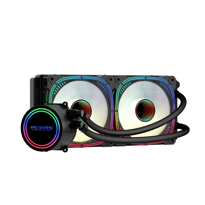 Cooler Processor Pro Gaming Arctic V2, ARGB, fekete, kompatibilis AMD/Intel
