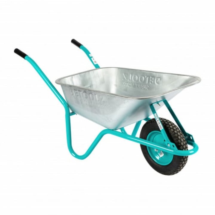 Roaba pentru constructii si gradina Detoolz, metalica, capacitate 85 L