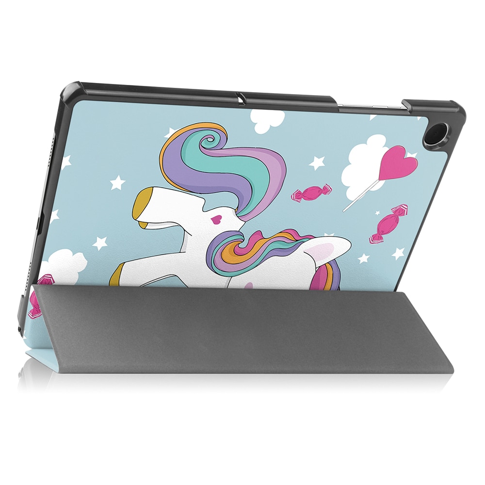 Husa Samsung Galaxy Tab A9 8.7 inch UltraSlim de tip stand, Aiyando, unicorn