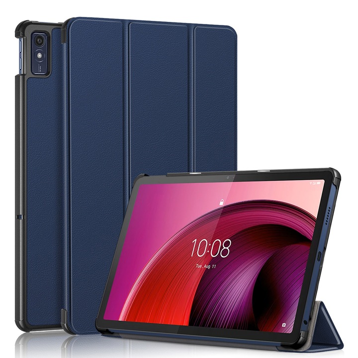 Husa Protectie pentru Lenovo Tab M10 5G, Sol Safe, B21, Nanotextil, Blue