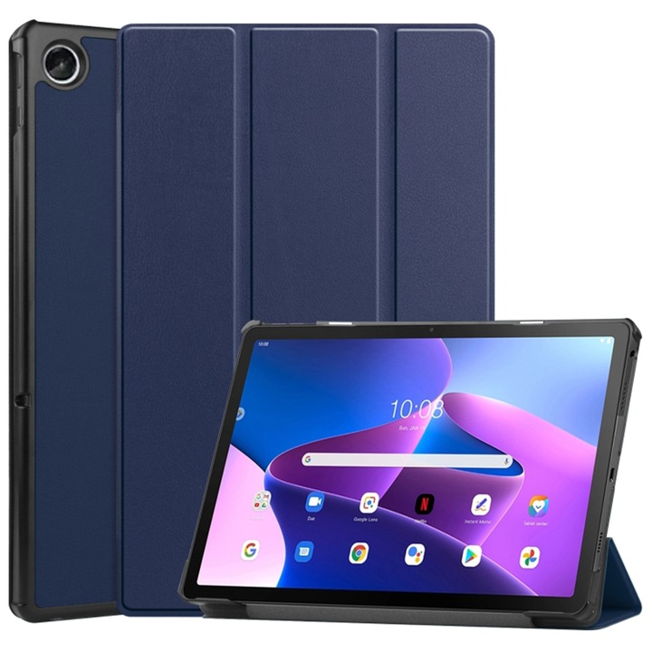 Husa Protectie pentru Lenovo Tab M10 3rd Gen TB328FU/TB328XU, SoL Protect, F88, Nanotextil, Blue
